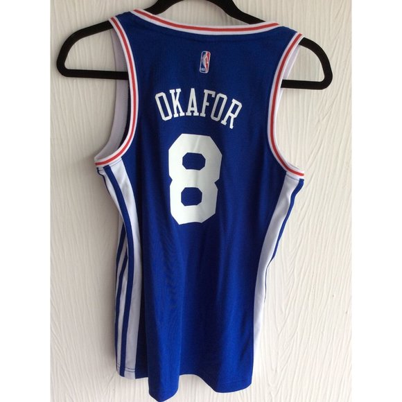 NWT Adidas Philadelphia 76ers Okafor Jersey - Size M - Picture 8 of 8